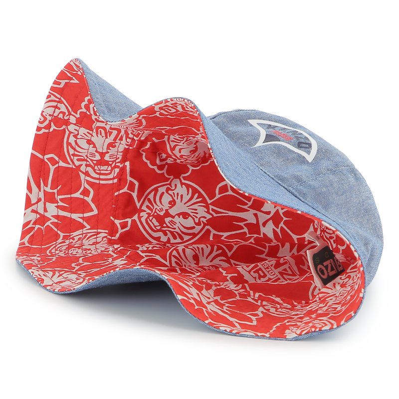 Reversible cotton bucket hat KENZO KIDS 
                        UNISEX