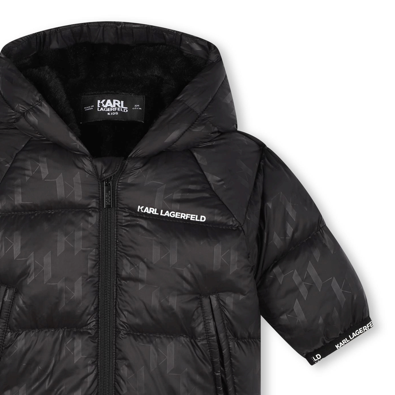 Karl Lagerfeld Kids Karl Lagerfeld Kids Hooded Puffer Jacket Boy 03M Black Kids Around Boy 03M Black Kids Around