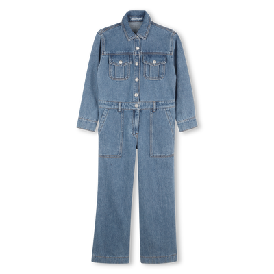 Denim jumpsuit with shirt collar ZADIG & VOLTAIRE GIRL