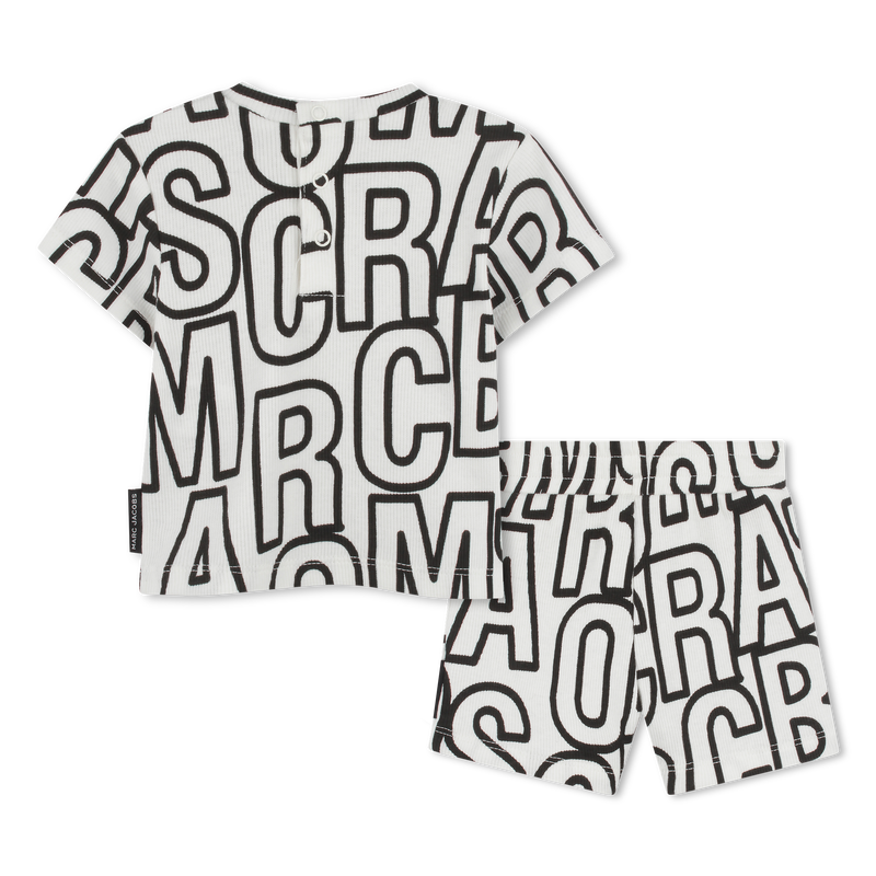 Ribbed T-shirt and shorts MARC JACOBS 
                        UNISEX