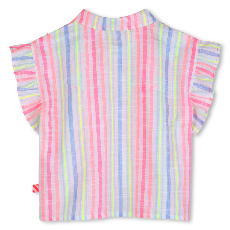 Ruffle Sleeve Striped Shirt BILLIEBLUSH 
                        GIRL