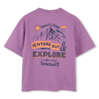 Loose mountain-print T-shirt TIMBERLAND BOY