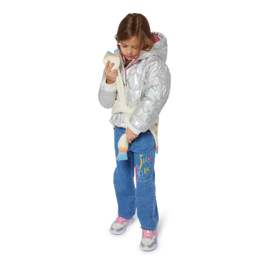 Metallic Hooded Puffer Jacket BILLIEBLUSH GIRL