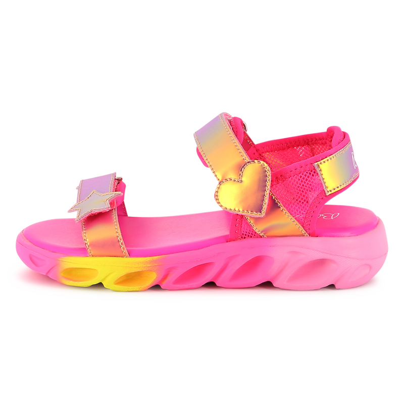 Bi-material sandals
