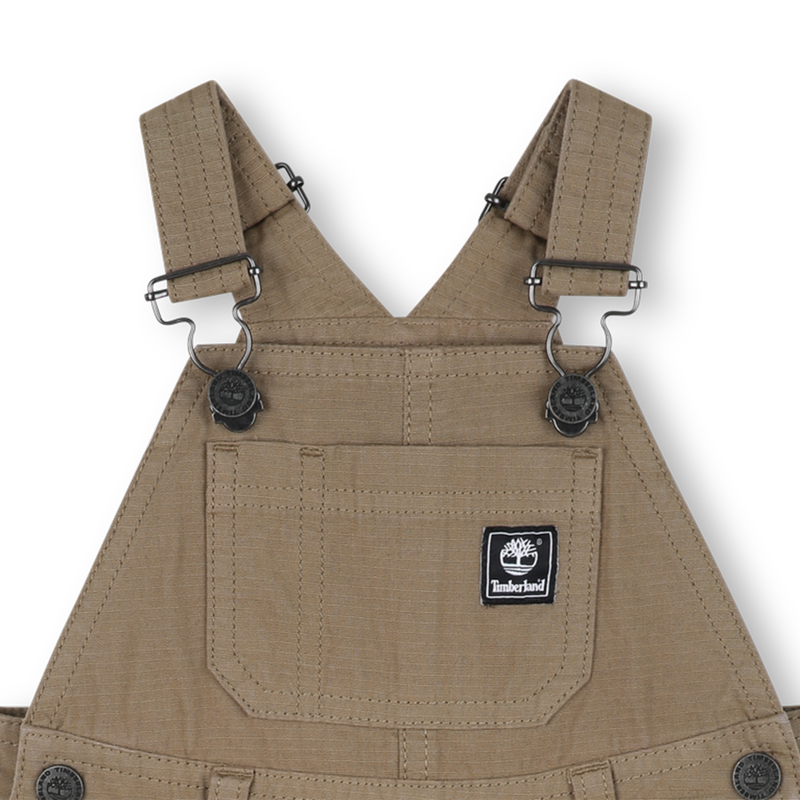 Cotton dungarees with patch pockets TIMBERLAND 
                        BOY