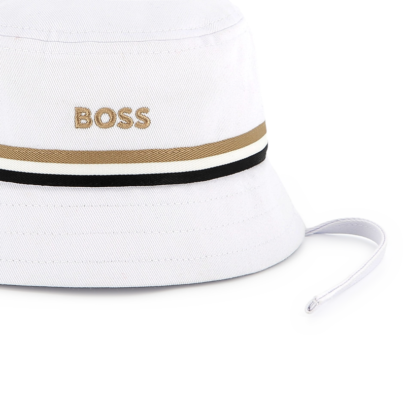 Embroidered sun hat with ties BOSS 
                    BOY