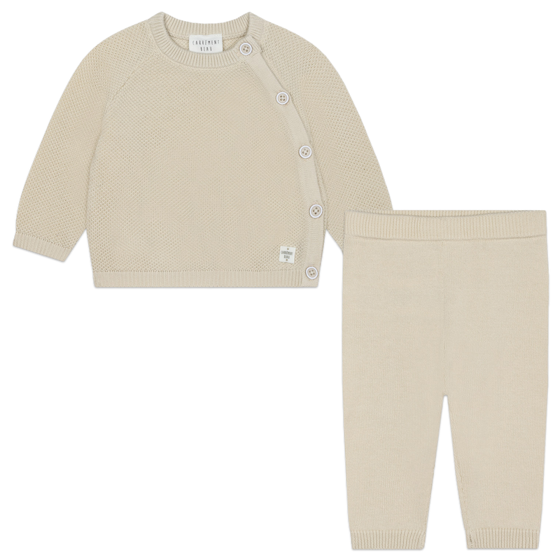 Knit cotton ensemble