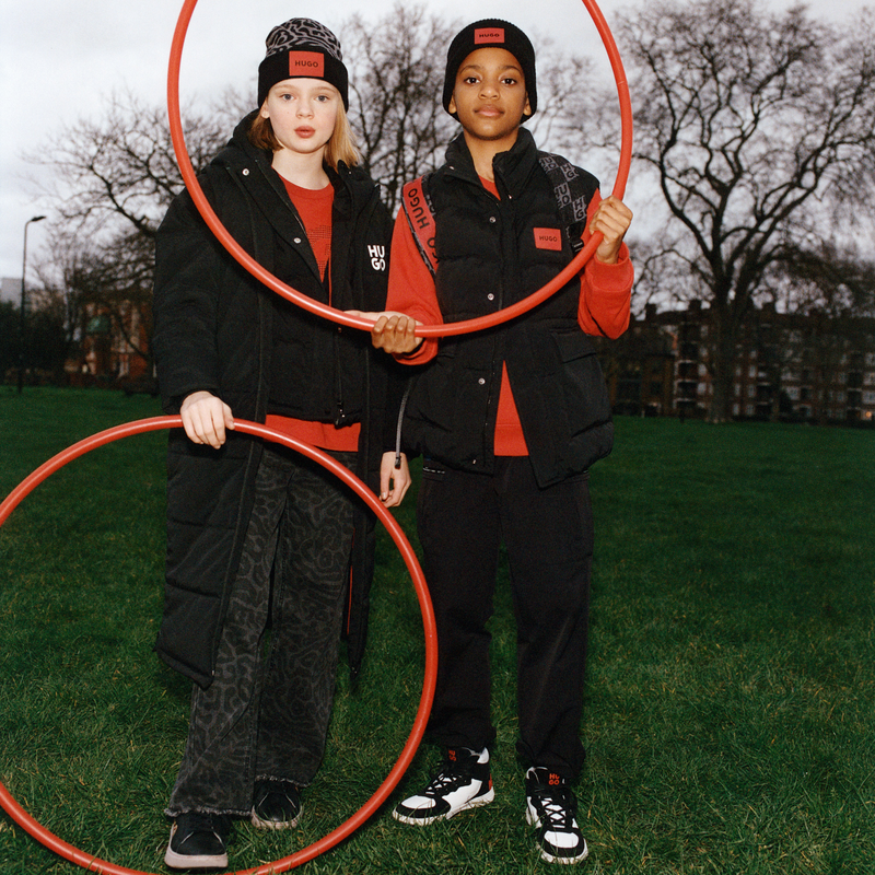 Raw Edge Printed Jeans HUGO 
                        GIRL