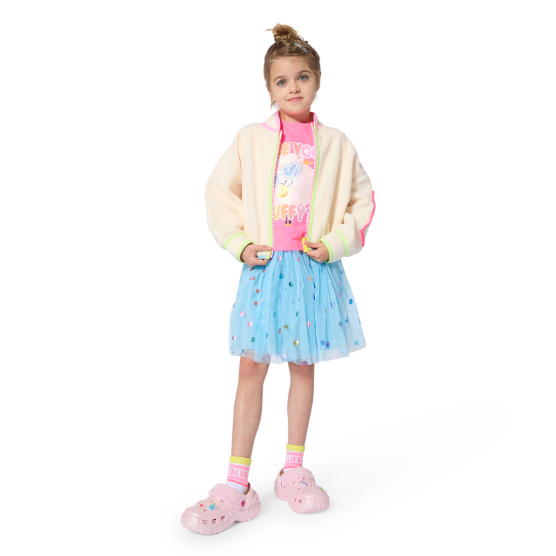 Fleece fabric cardigan BILLIEBLUSH 
                        GIRL