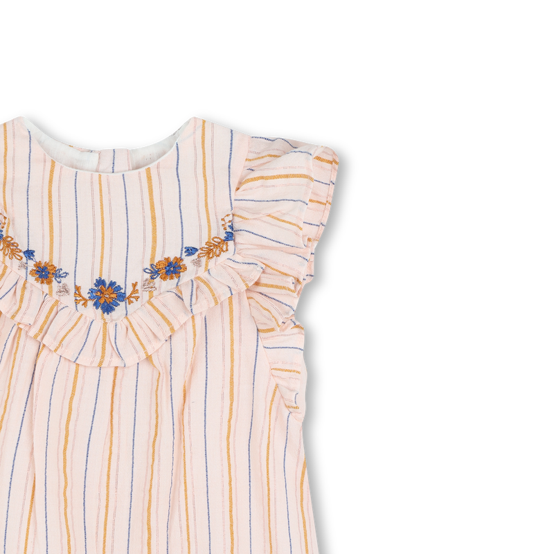 Flared cotton gauze dress CARREMENT BEAU 
                    GIRL