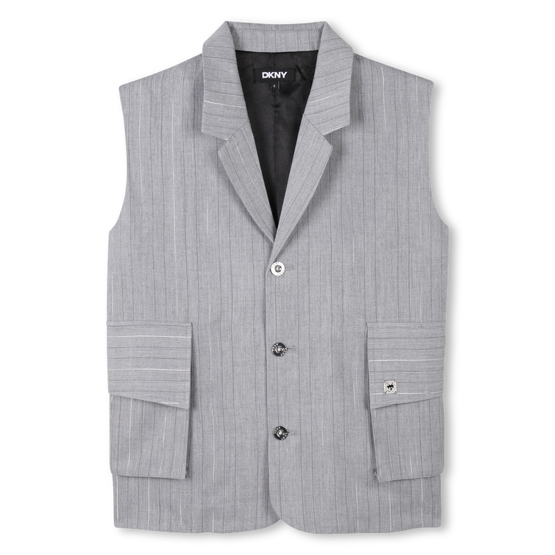 Sleeveless striped jacket DKNY 
                    GIRL