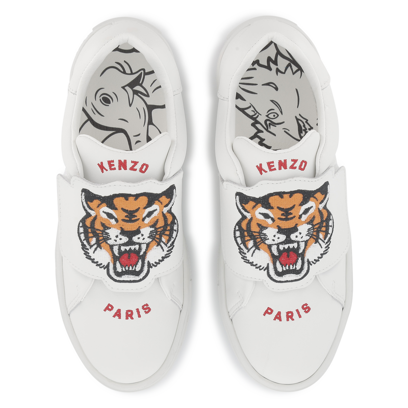 Leather Velcro sneakers KENZO KIDS 
                        UNISEX