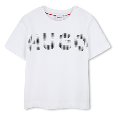 Studded Cotton Logo T-Shirt HUGO GIRL