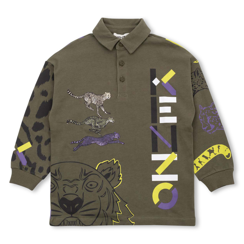 KENZO KIDS Long sleeved polo shirt