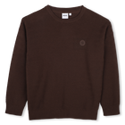 Knit sweater, BROWN, hi-res