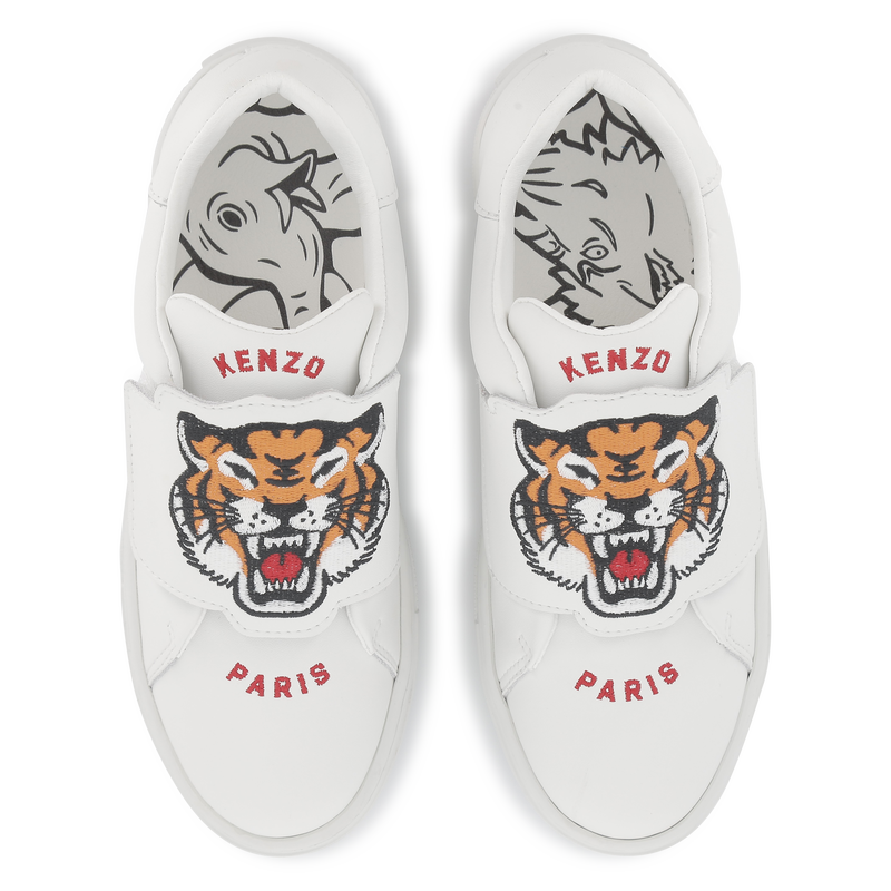 Leather Velcro sneakers