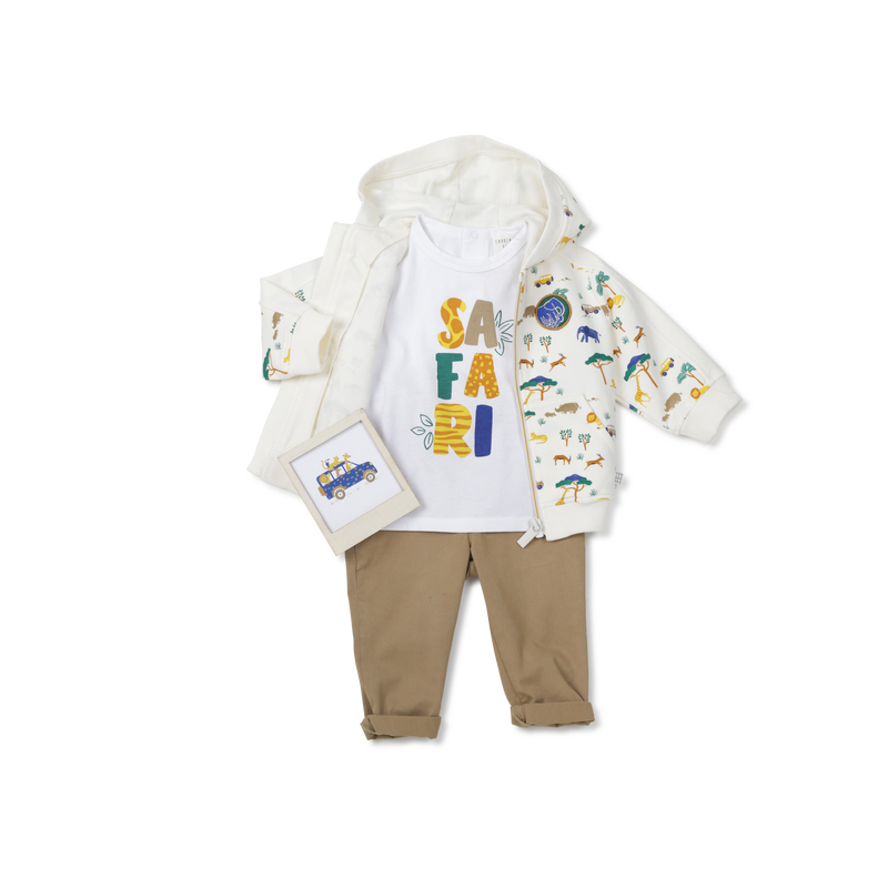 Cotton press-stud T-shirt CARREMENT BEAU 
                    BOY