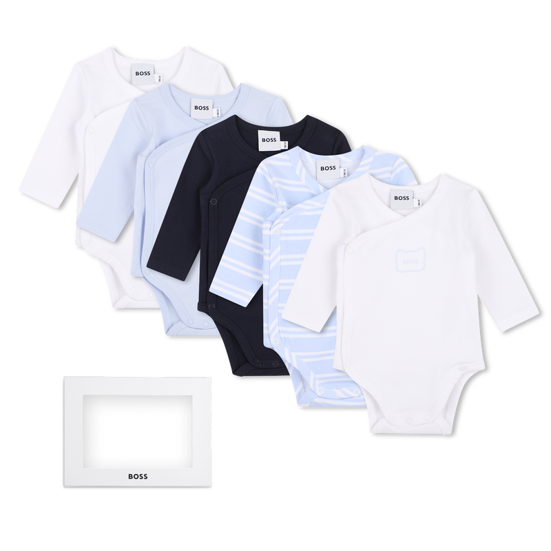 Pack of 5 bodysuits BOSS 
                        BOY