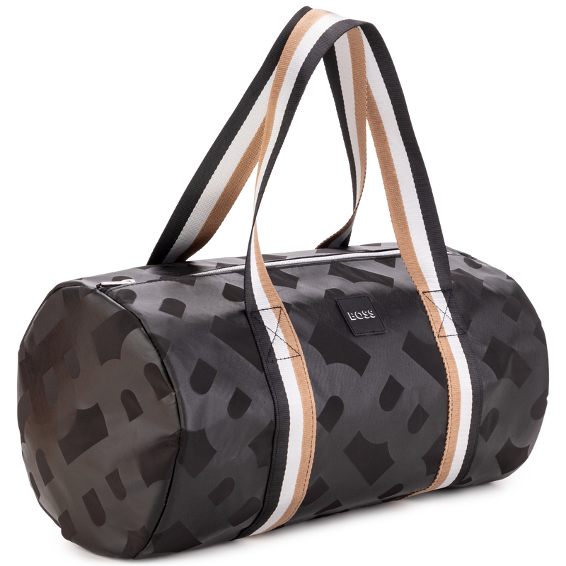 BOSS Printed canvas sports bag