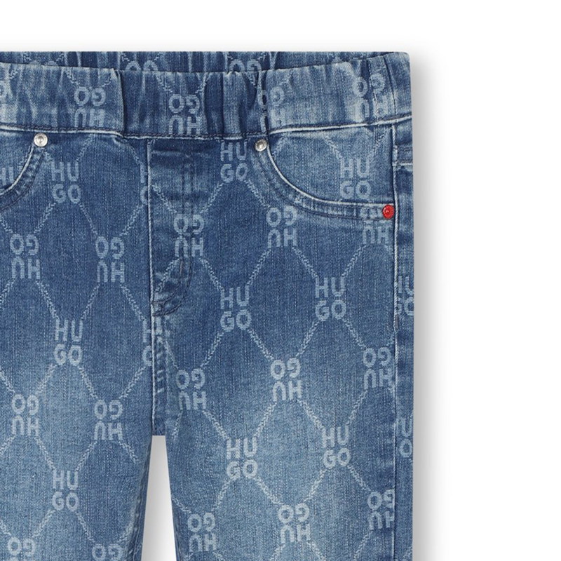 Slim-Fit Printed Jeans HUGO 
                        GIRL