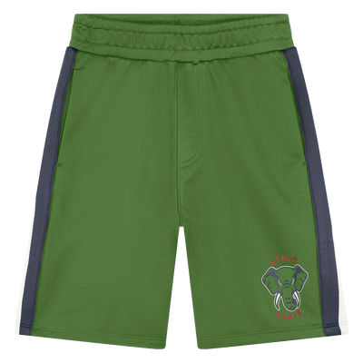 Elastic-Waisted Bermuda Shorts KENZO KIDS UNISEX
