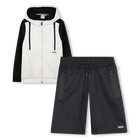 Zip-up cardigan and shorts set BOSS 
                    BOY
