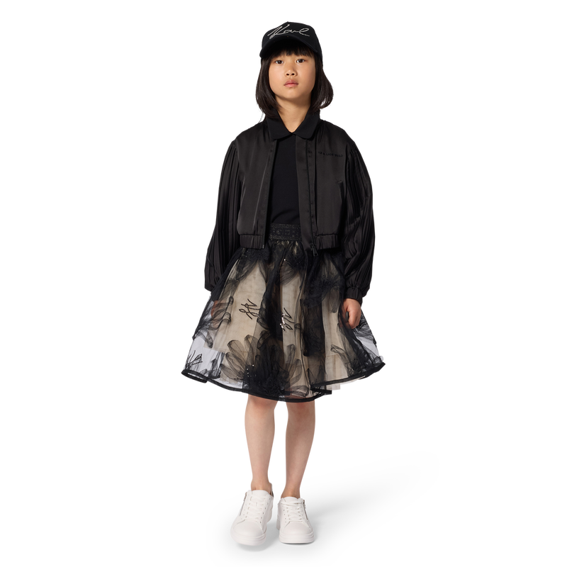 Pleated Sleeve Jacket KARL LAGERFELD KIDS 
                        GIRL