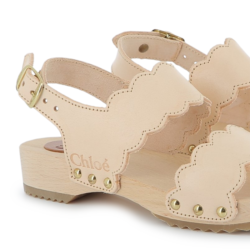 Buckled leather sandals CHLOE 
                    GIRL