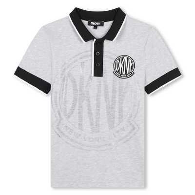Short-Sleeved Piqué Polo Shirt DKNY BOY