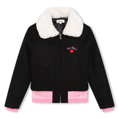 Sonia Rykiel Enfant Girls Silver Puffer Jacket & Pink Jogger Pants