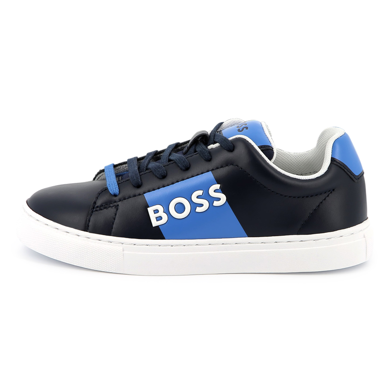 Lace-up leather sneakers BOSS 
                        BOY