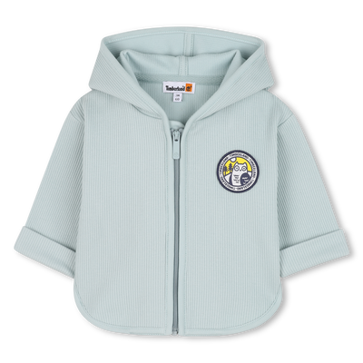 Ribbed hooded cardigan TIMBERLAND BOY