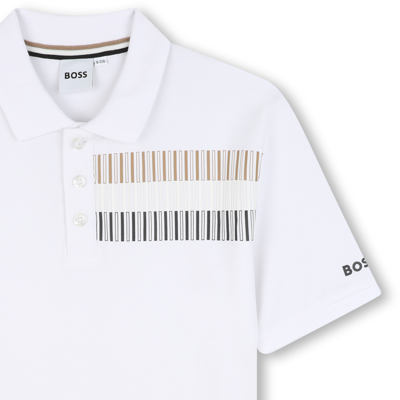 Straight polo with stripes BOSS 
                        BOY