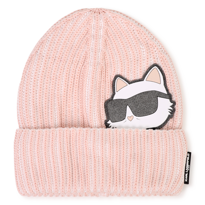 Knitted beanie KARL LAGERFELD KIDS GIRL