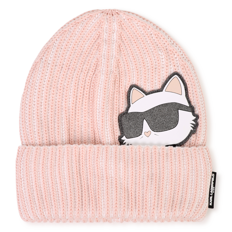 Knitted beanie KARL LAGERFELD KIDS 
                        GIRL