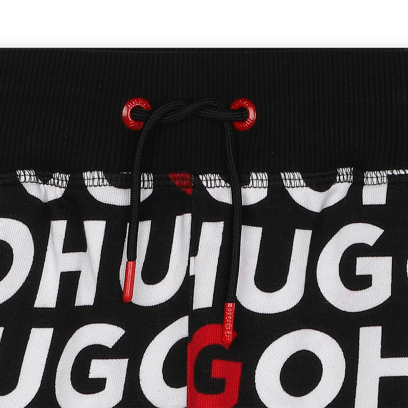 Fleece Bermuda running shorts HUGO 
                    BOY