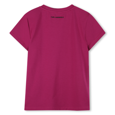Short-sleeved T-shirt KARL LAGERFELD KIDS GIRL