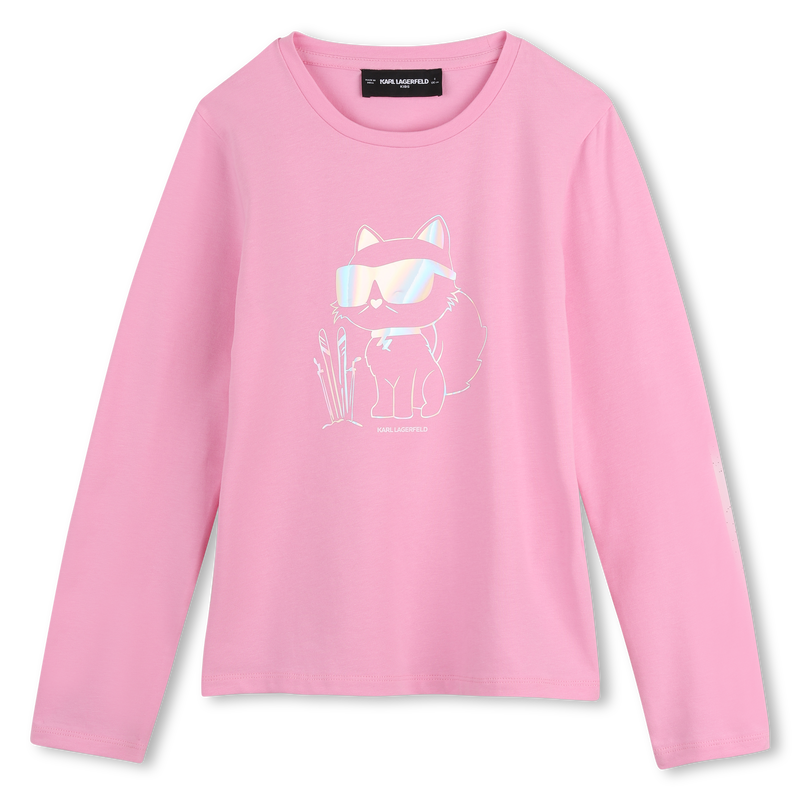 Long sleeve t-shirt KARL LAGERFELD KIDS 
                        GIRL