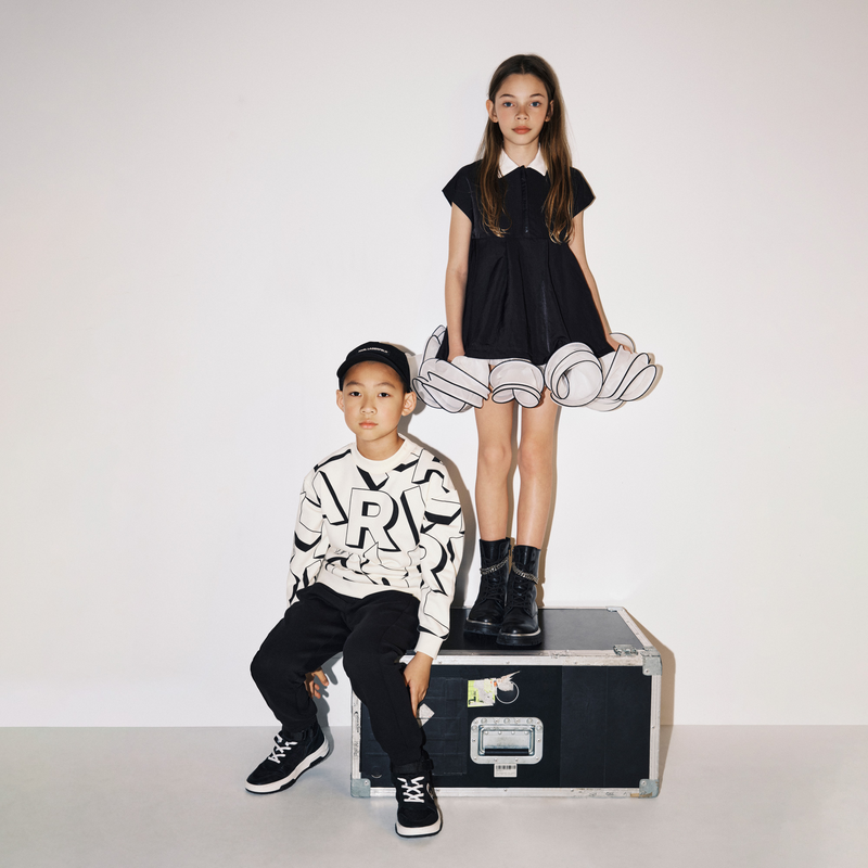 High-Top Leather Sneakers KARL LAGERFELD KIDS 
                    BOY