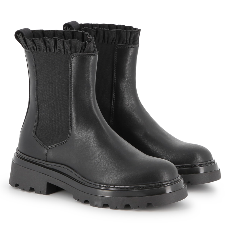 Cowhide leather Chelsea boot KARL LAGERFELD KIDS 
                        GIRL