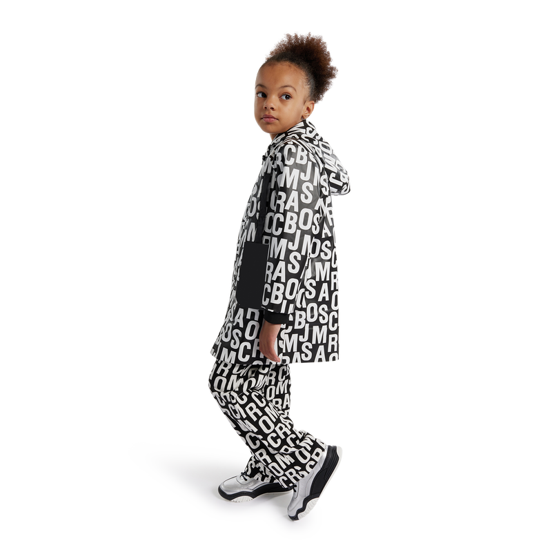 Hooded Printed Raincoat