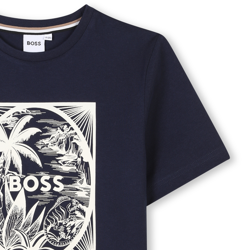 Short-Sleeved Cotton T-Shirt BOSS 
                        BOY