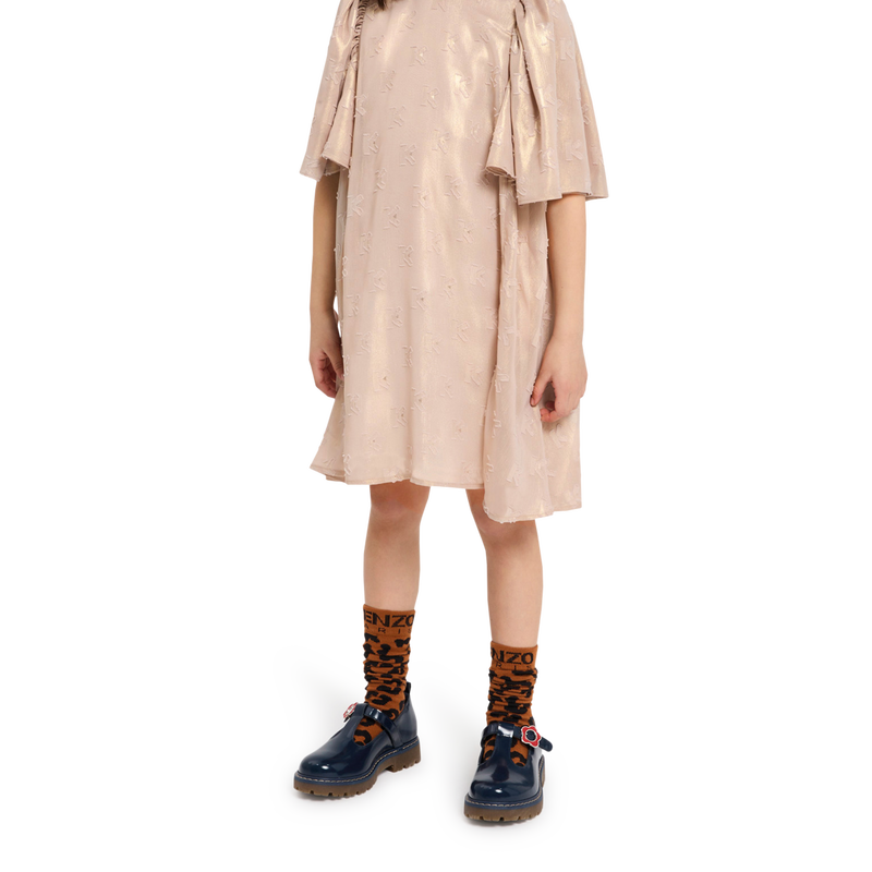 Jacquard Lam&eacute; Dress KENZO KIDS 
                        GIRL