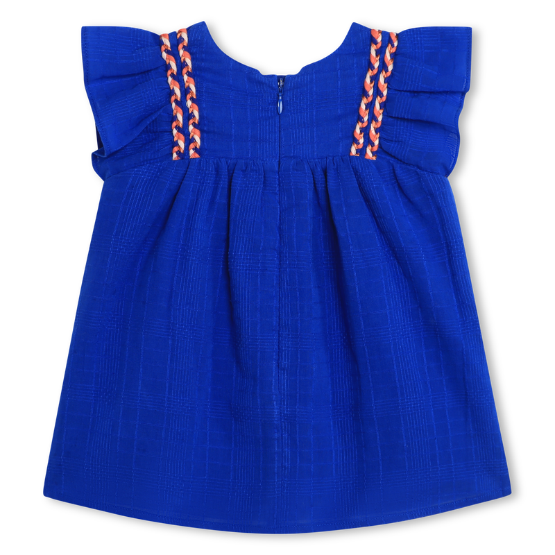 Flared cotton gauze dress CARREMENT BEAU 
                    GIRL