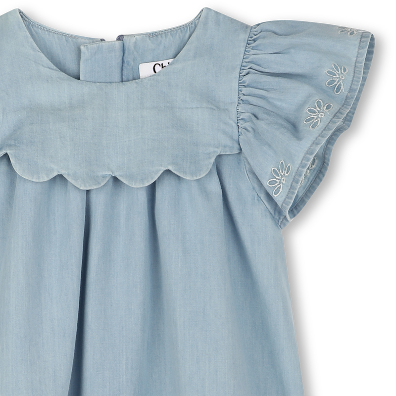 Denim dress with embroidery CHLOE 
                    GIRL