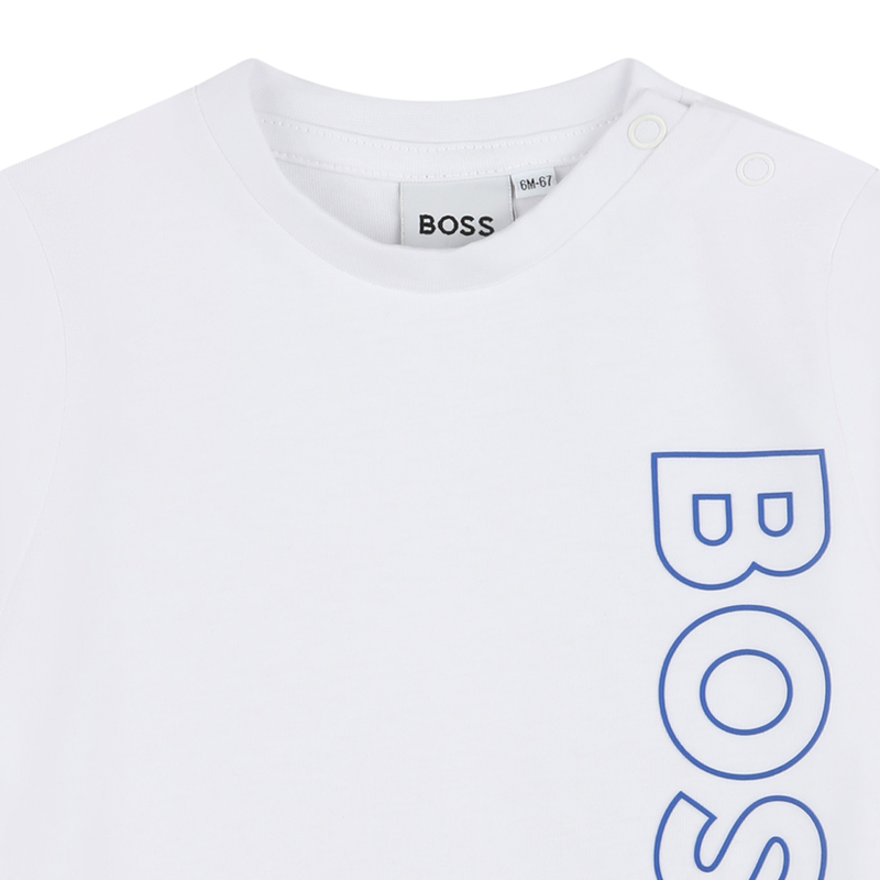 Cotton Long-Sleeve BOSS 
                    BOY