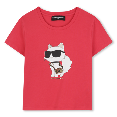 Short-sleeved T-shirt KARL LAGERFELD KIDS GIRL