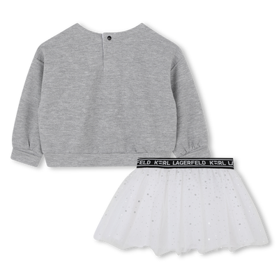 Sweatshirt and skirt set KARL LAGERFELD KIDS GIRL