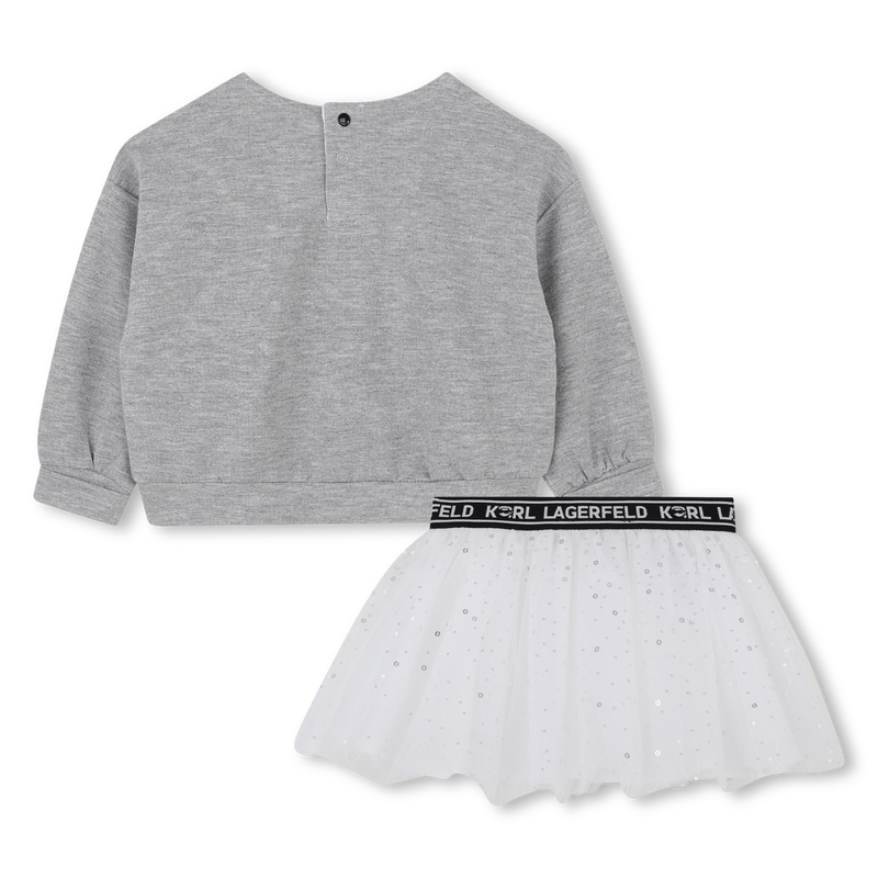 Sweatshirt and skirt set KARL LAGERFELD KIDS 
                        GIRL
