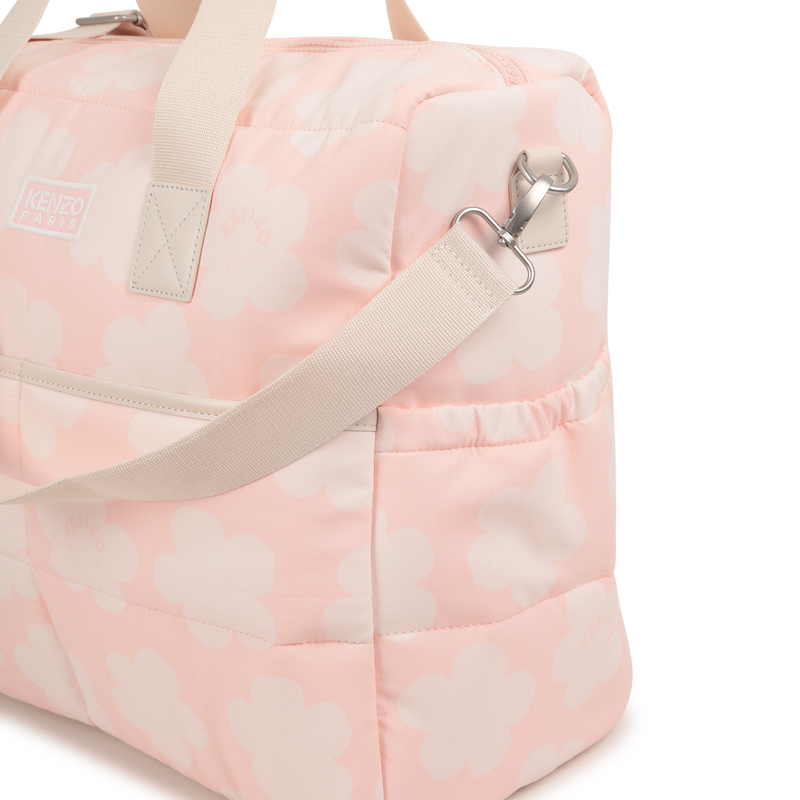 Quilted diaper bag in printed poplin KENZO KIDS 
                        UNISEX